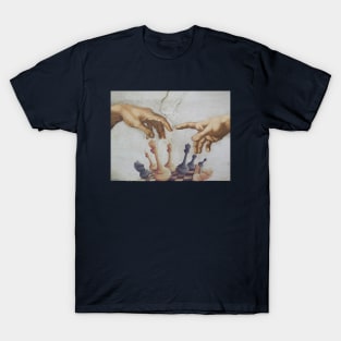 The Creation of Adam Chess | Chess Player Gift | Gambit | Chess Lover | Chess Art T-Shirt